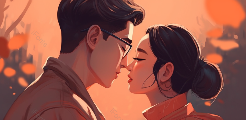 卡通情侣520情人节爱情背景,插画/手绘图,插画/手绘图库,插画/手绘图下载,插画/手绘